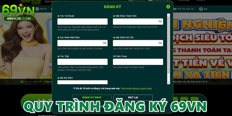 Quy trình cung cấp thông tin để mở tài khoản cá cược