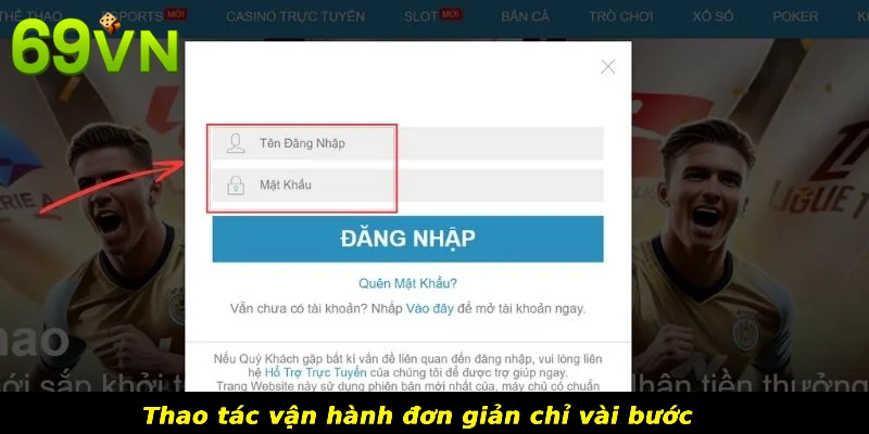 Thao tác vận hành đơn giản chỉ vài bước